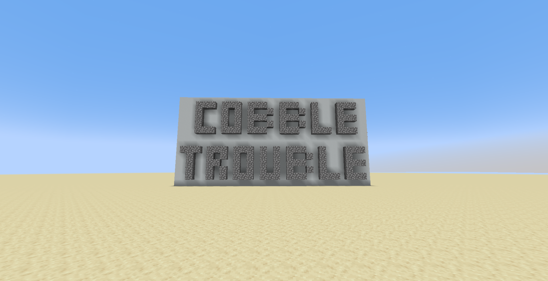 İndir Cobble Trouble için Minecraft 1.17.1