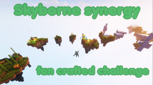 İndir Skyborne Synergy: Fan Crafted Challenge 1.0 için Minecraft 1.19.3
