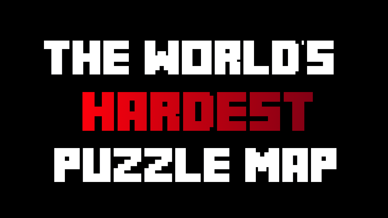 İndir The World's Hardest Puzzle Map için Minecraft 1.11