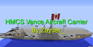 İndir HMCS Vance Aircraft Carrier için Minecraft 1.12.2