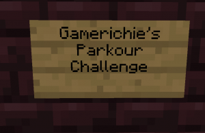 İndir Gamerichie's Parkour Challenge için Minecraft 1.10.2