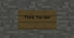 İndir Think Harder için Minecraft 1.12