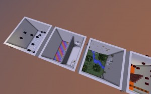 İndir White Blocks Parkour için Minecraft 1.10