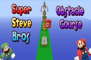İndir Super Steve Bros Obstacle Course için Minecraft 1.9