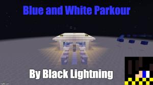 İndir Blue and White Parkour için Minecraft 1.8