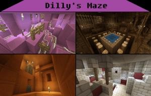 İndir Dilly's Maze: An Adventurous Labyrinth için Minecraft 1.8.8