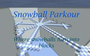 İndir Snowball Parkour için Minecraft 1.8