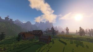İndir Medieval Village with Castle için Minecraft 1.12.2