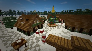 İndir Santa's Christmas Village için Minecraft 1.12.2