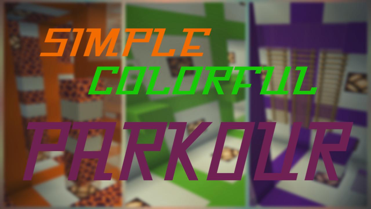 İndir Simple Colorful Parkour için Minecraft 1.15.2