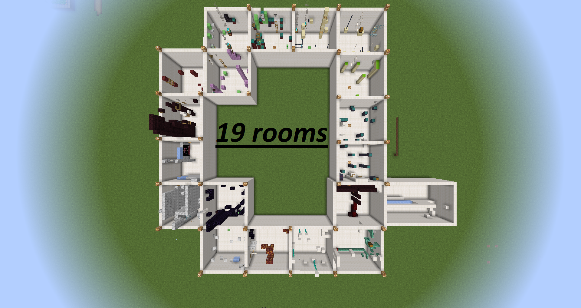 İndir 19 Rooms için Minecraft 1.16.5