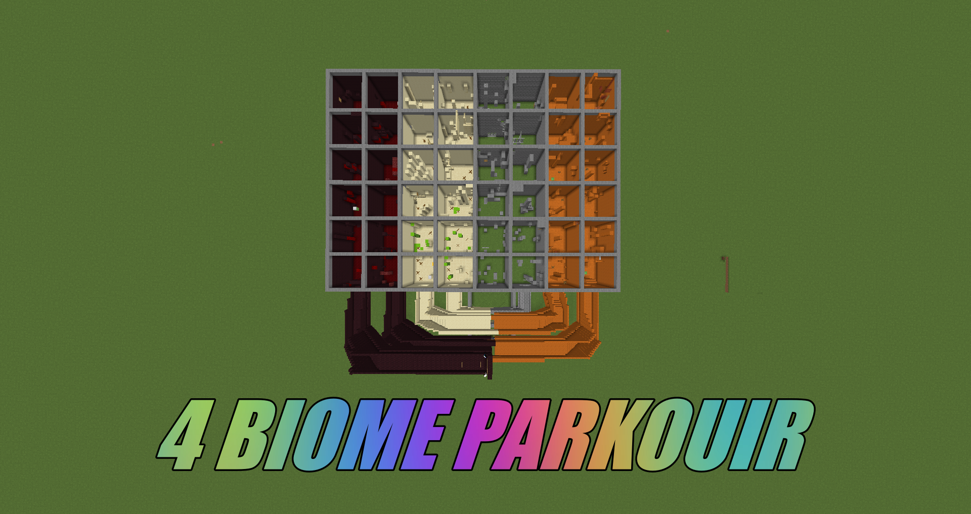 İndir 4 Biome Parkour için Minecraft 1.16.5