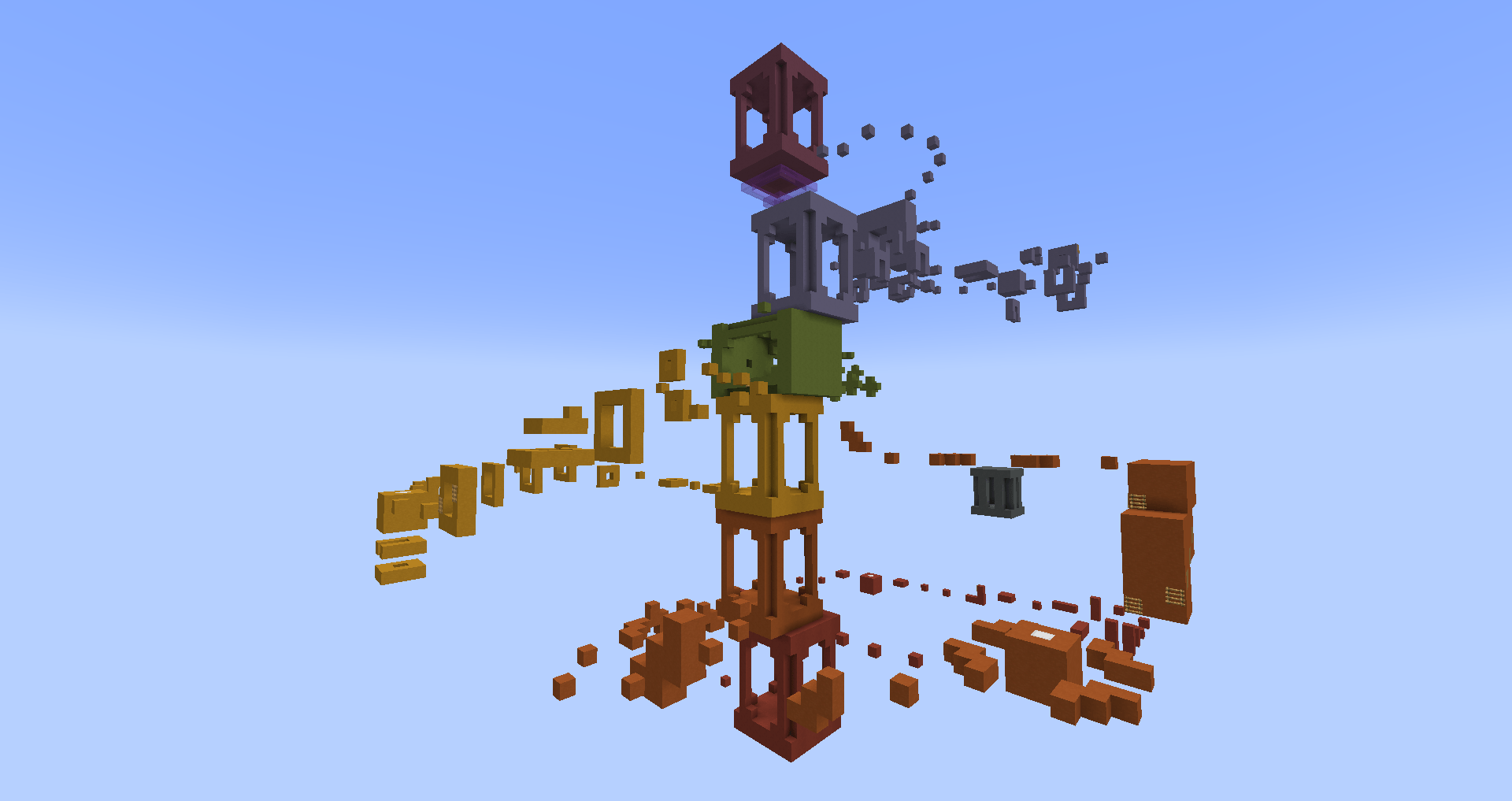 İndir Color Tower için Minecraft 1.17.1