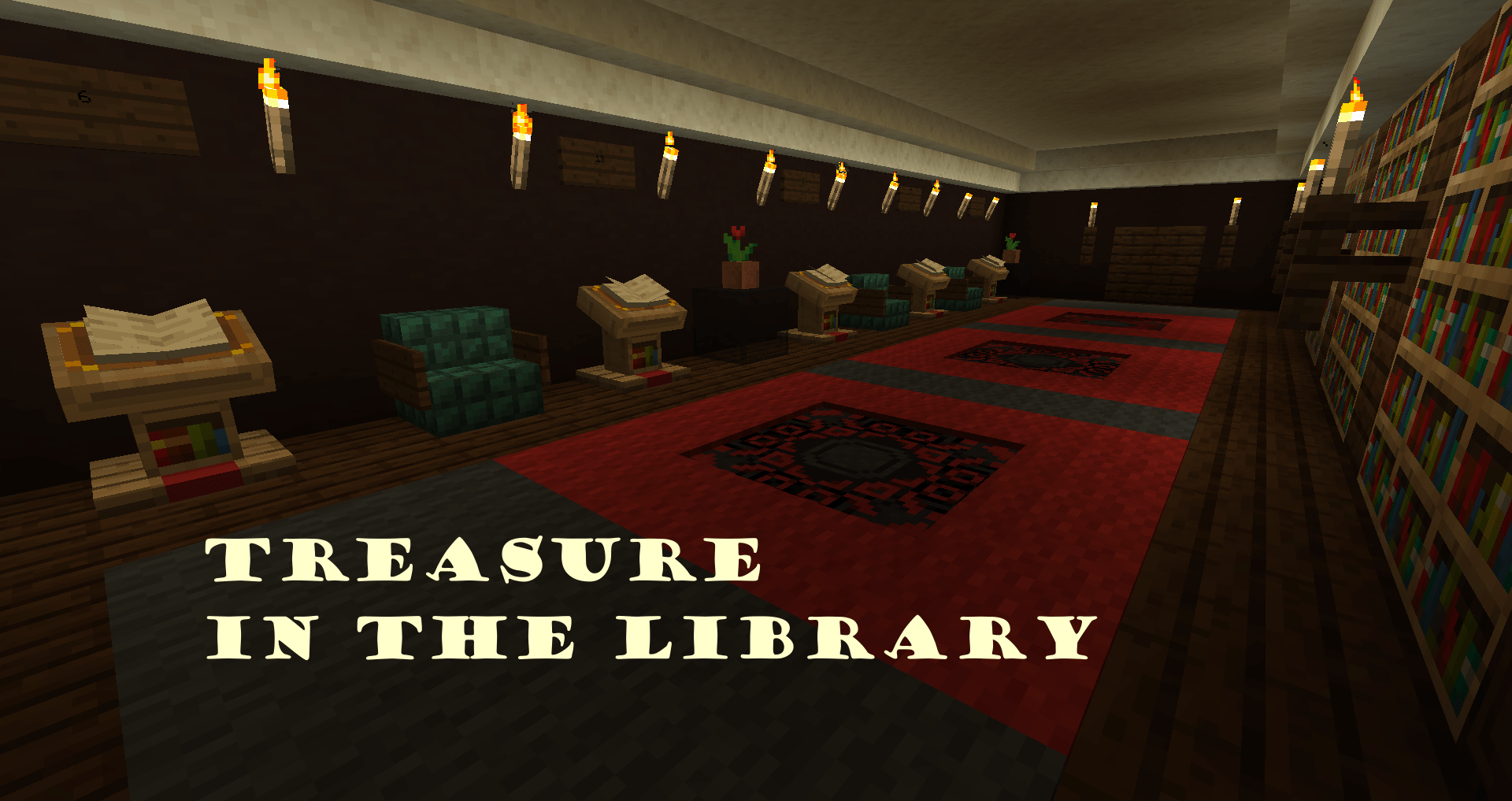 İndir Treasure in the Library için Minecraft 1.15.2