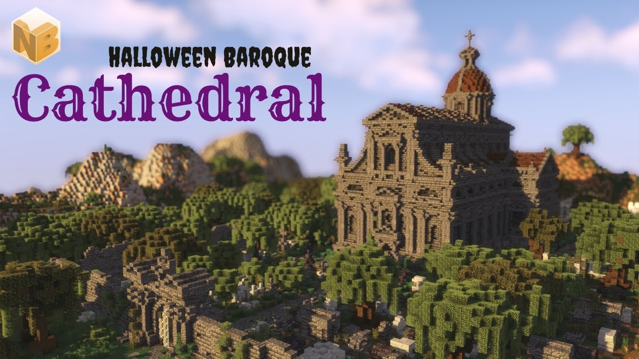 İndir Baroque Cathedral: Halloween Edition için Minecraft 1.17.1