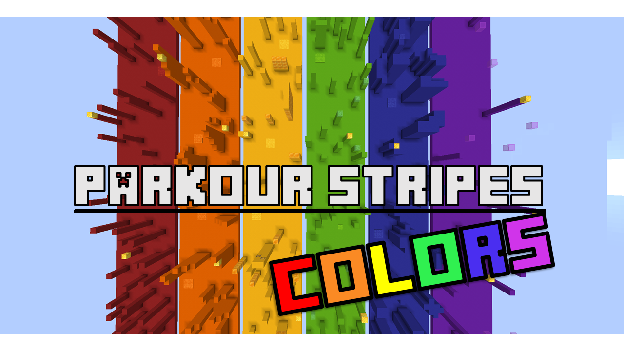 İndir Parkour Stripes Colors 1.0 için Minecraft 1.18.2