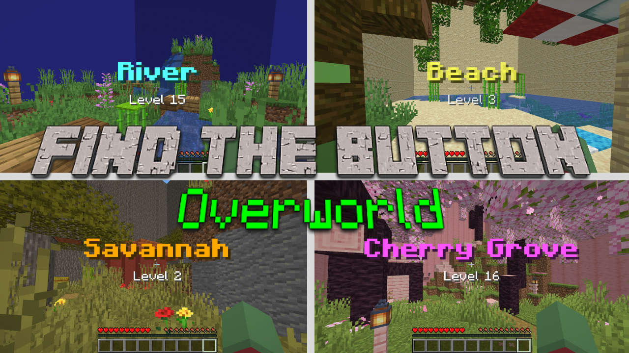 İndir Find the Button: Overworld 1.0 için Minecraft 1.20