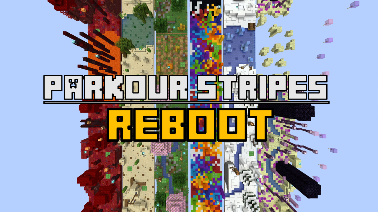 İndir Parkour Stripes: REBOOT 1.0 için Minecraft 1.20.4