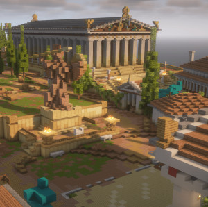 İndir Acropolis of Athens | World Wonders Series | Greek City için Minecraft 1.21.4